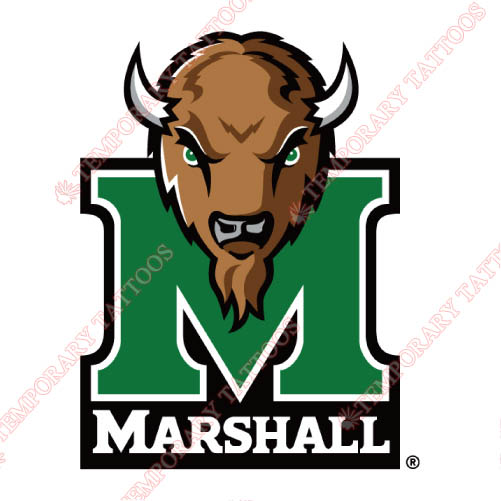 Marshall Thundering Herd Customize Temporary Tattoos Stickers NO.4980